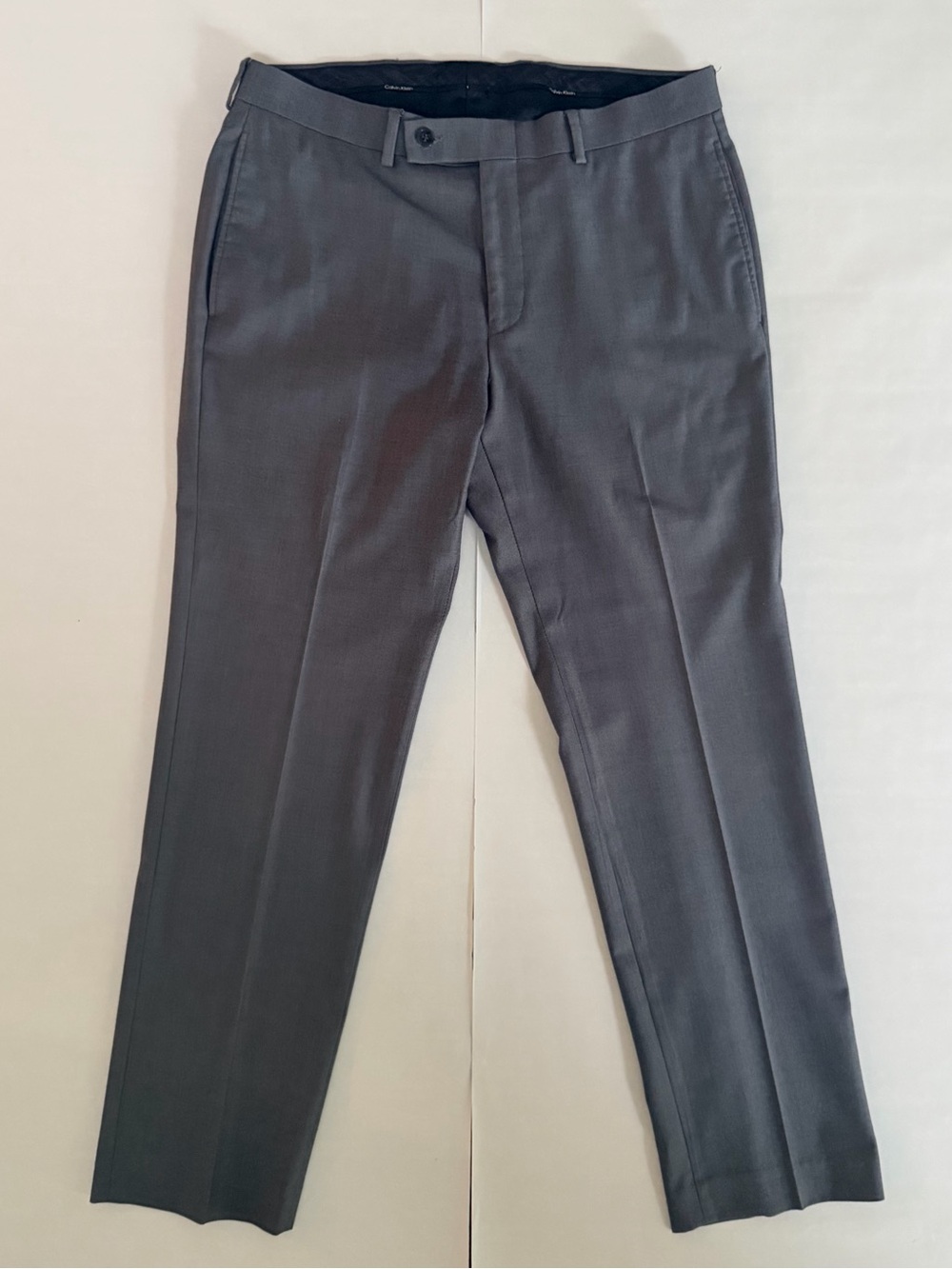Calvin KleinMen's Classic Dress Pants in Charcoal Gray